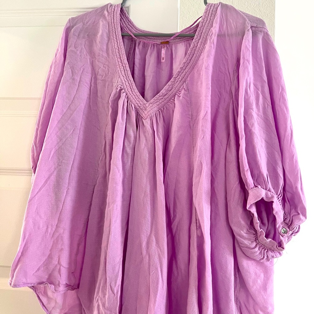 Free people Lavender Blouse. Size XS